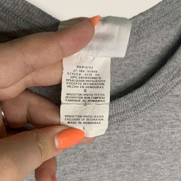 Vintage Champion Embroidered Big C T- Shirt, Size L - Picture 3 of 4